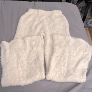 Fuzzy warm lounge pants